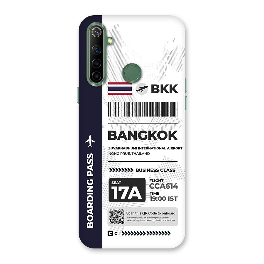 International Boarding Pass Bangkok Back Case for Realme Narzo 10