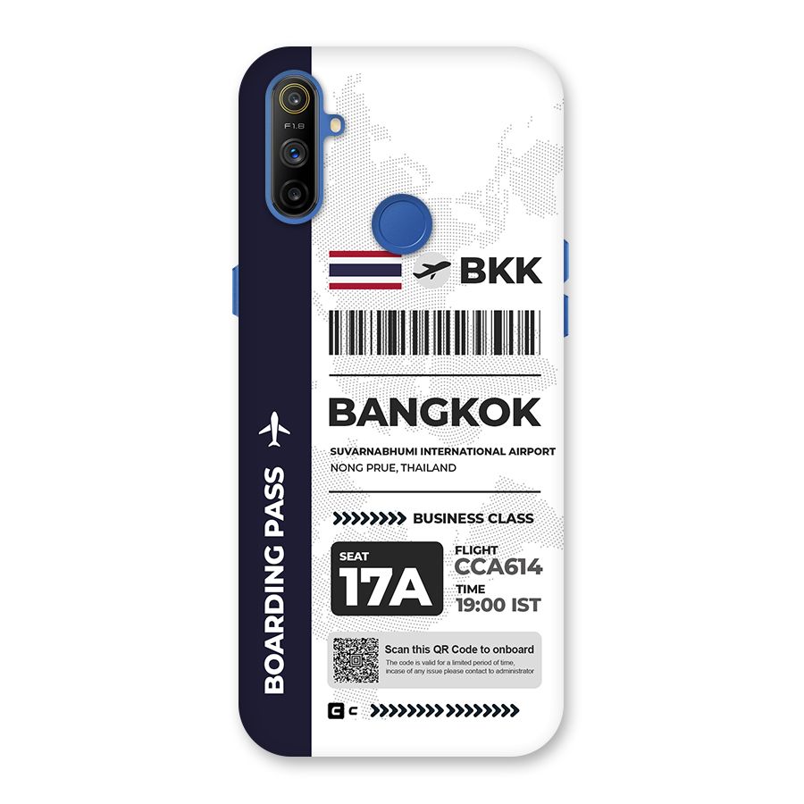 International Boarding Pass Bangkok Back Case for Realme Narzo 10A