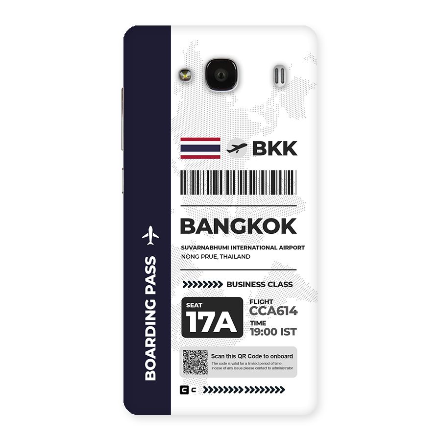 International Boarding Pass Bangkok Back Case for Redmi 2