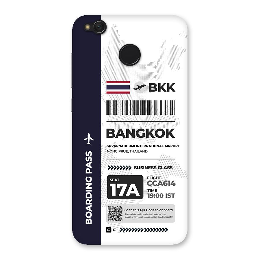 International Boarding Pass Bangkok Back Case for Redmi 4