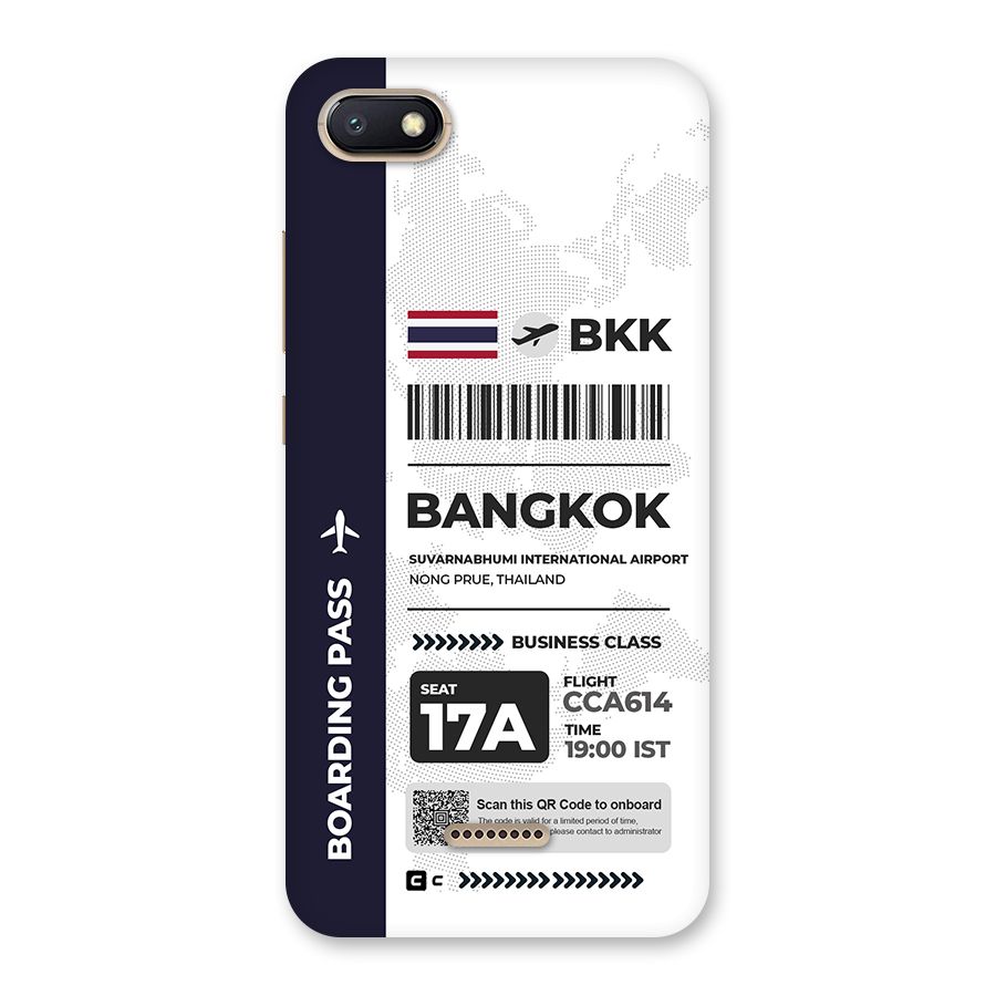 International Boarding Pass Bangkok Back Case for Redmi 6A