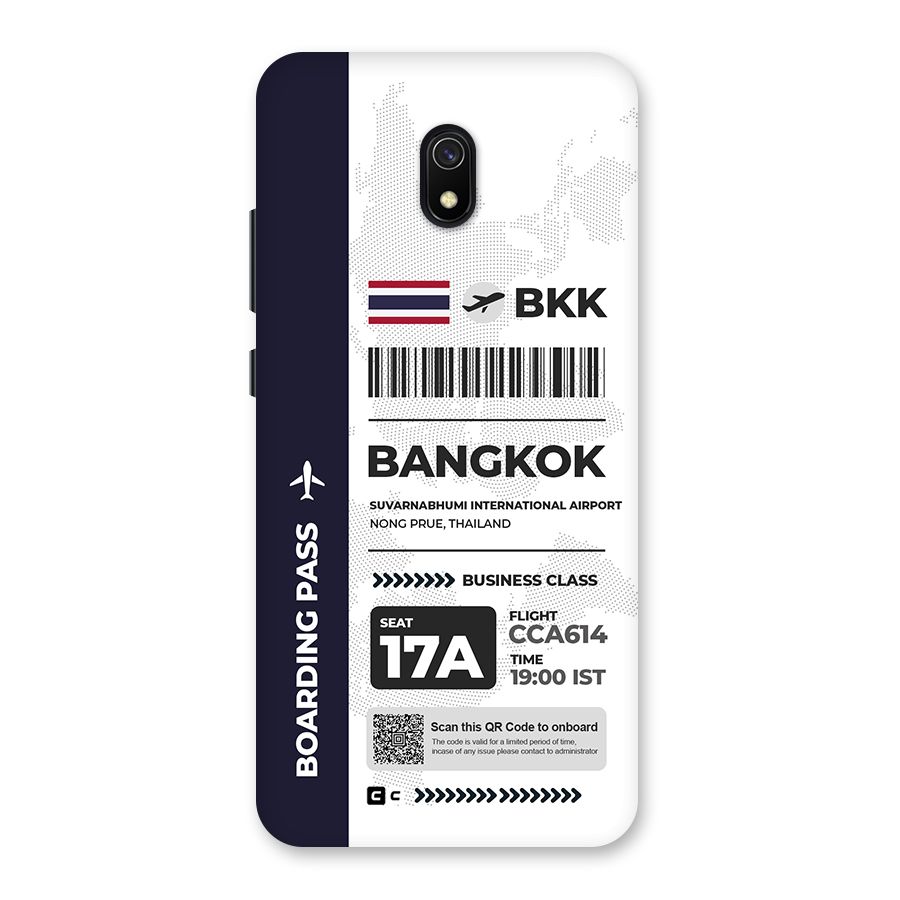 International Boarding Pass Bangkok Back Case for Redmi 8A