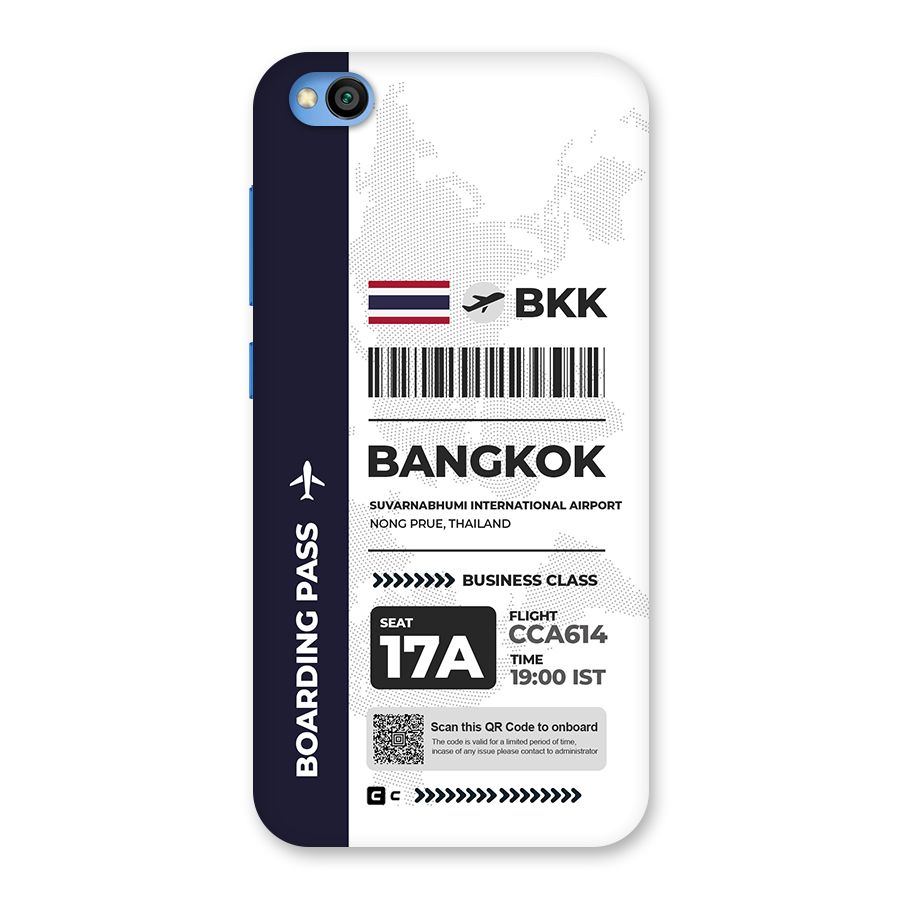 International Boarding Pass Bangkok Back Case for Redmi Go