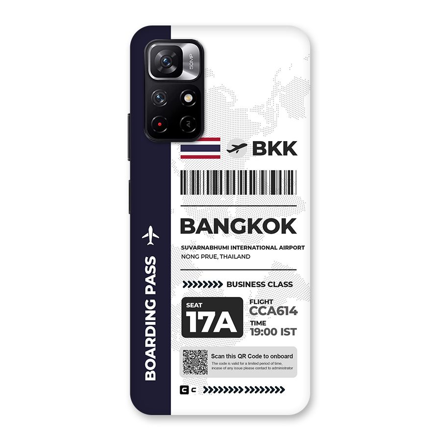 International Boarding Pass Bangkok Back Case for Redmi Note 11T 5G