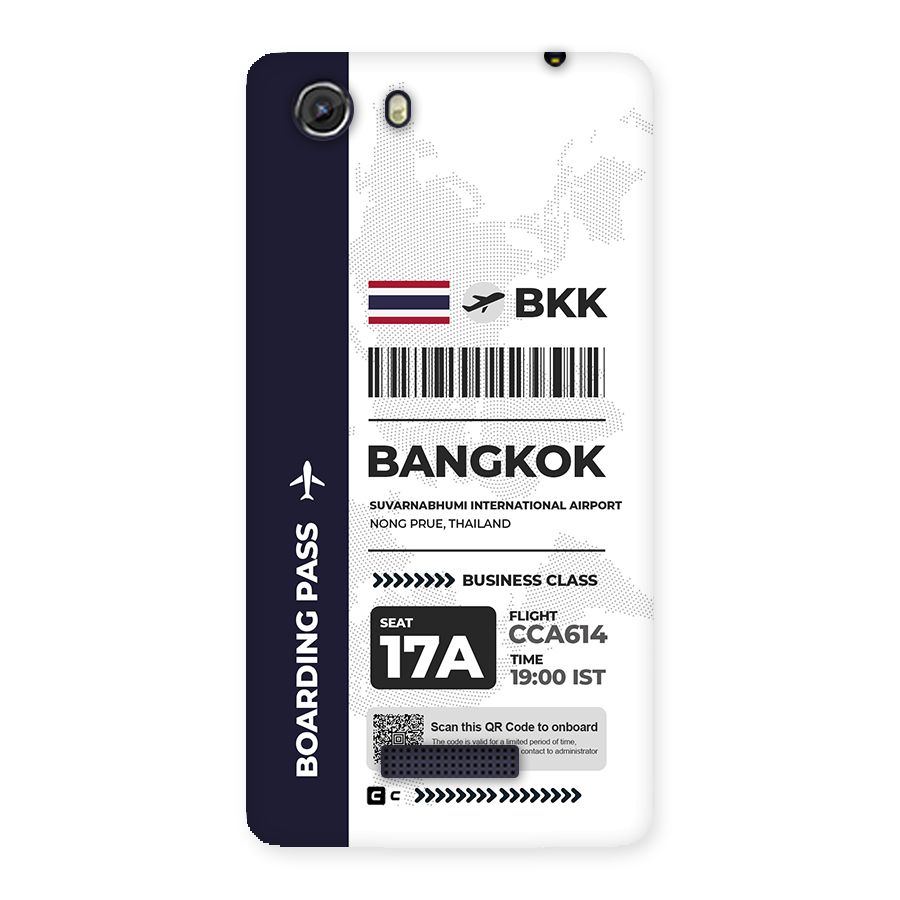 International Boarding Pass Bangkok Back Case for Unite 3