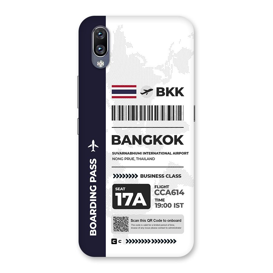 International Boarding Pass Bangkok Back Case for Vivo NEX