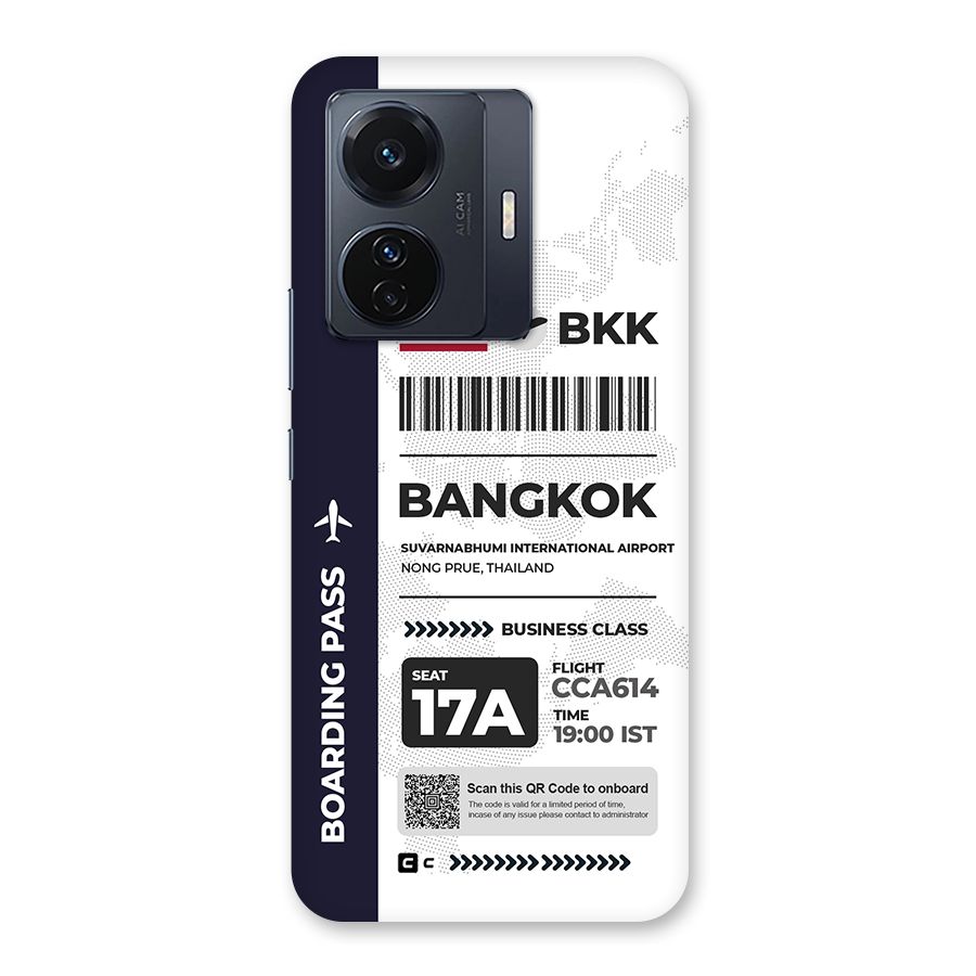 International Boarding Pass Bangkok Back Case for Vivo T1 Pro