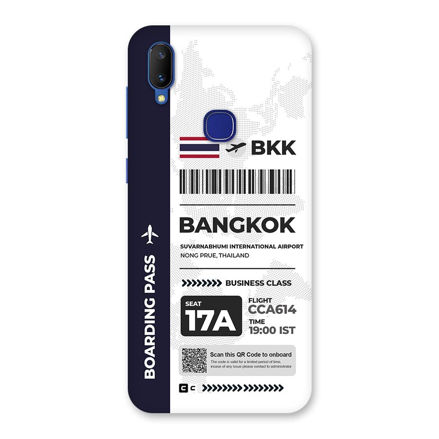 International Boarding Pass Bangkok Back Case for Vivo V11