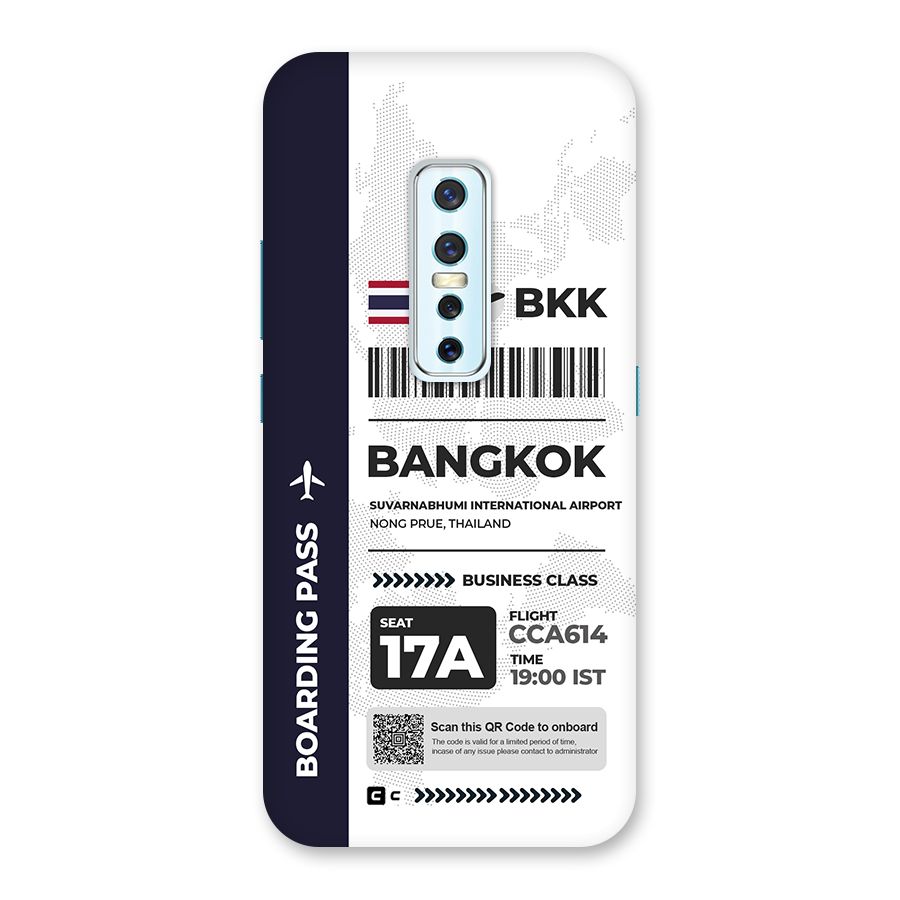 International Boarding Pass Bangkok Back Case for Vivo V17 Pro