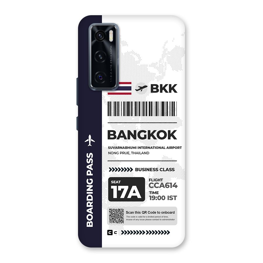 International Boarding Pass Bangkok Back Case for Vivo V20 SE