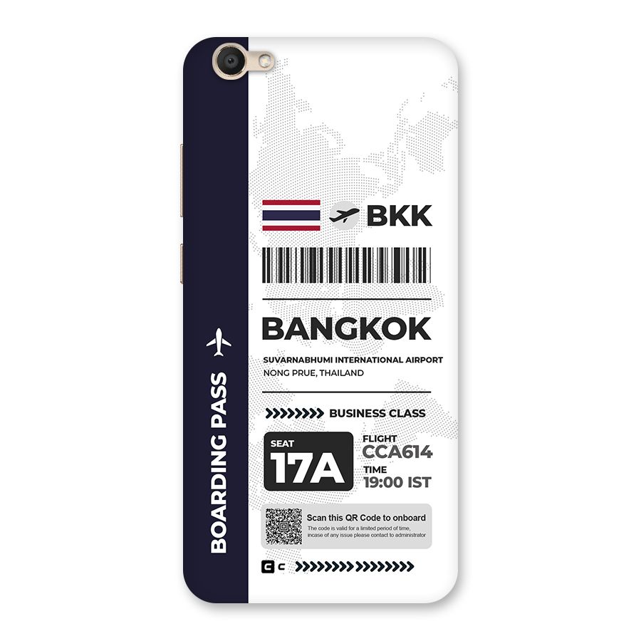 International Boarding Pass Bangkok Back Case for Vivo V5
