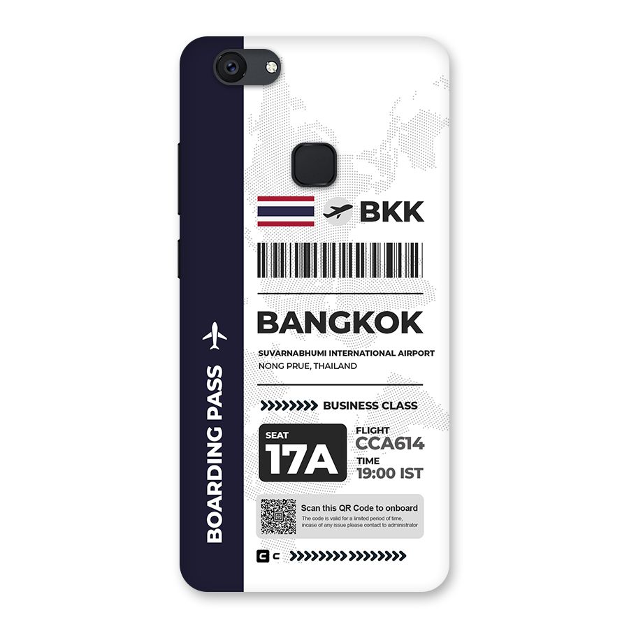 International Boarding Pass Bangkok Back Case for Vivo V7 Plus
