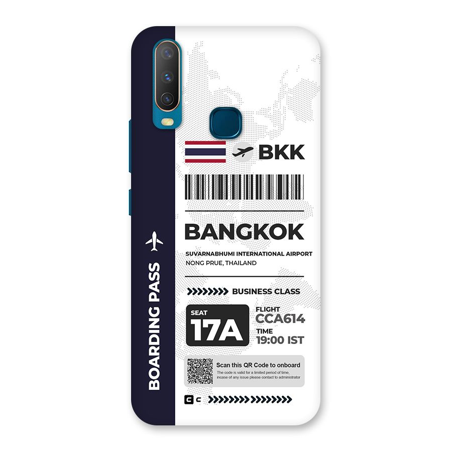 International Boarding Pass Bangkok Back Case for Vivo Y11