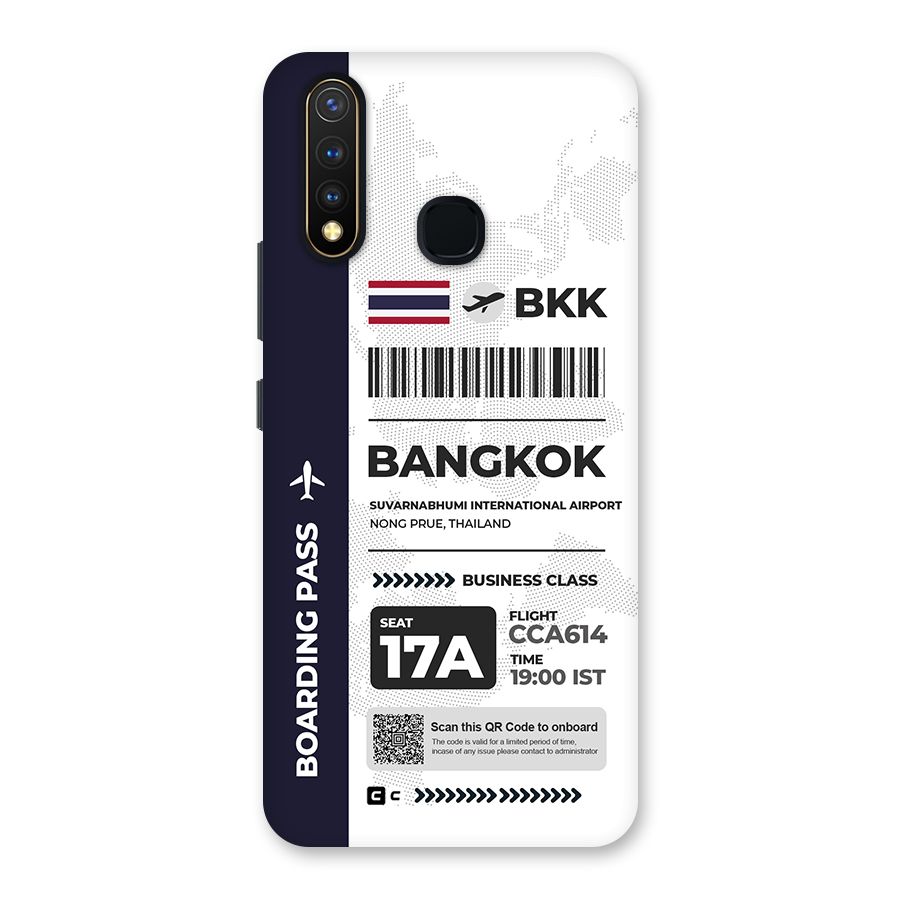 International Boarding Pass Bangkok Back Case for Vivo Y19