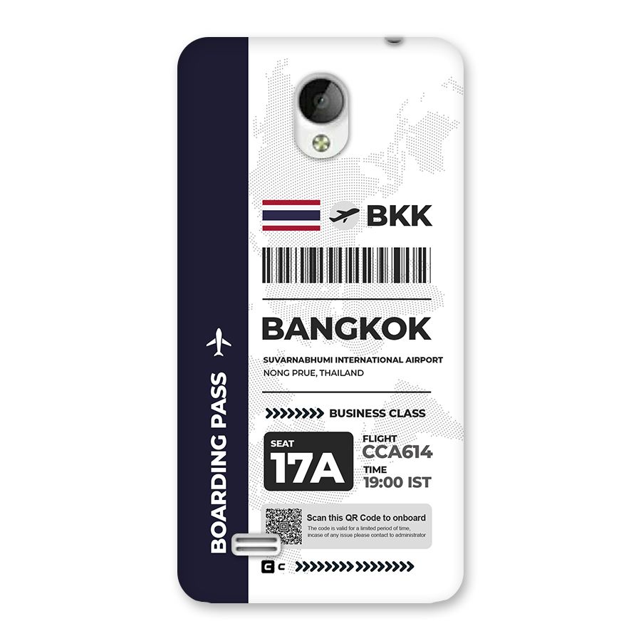 International Boarding Pass Bangkok Back Case for Vivo Y21