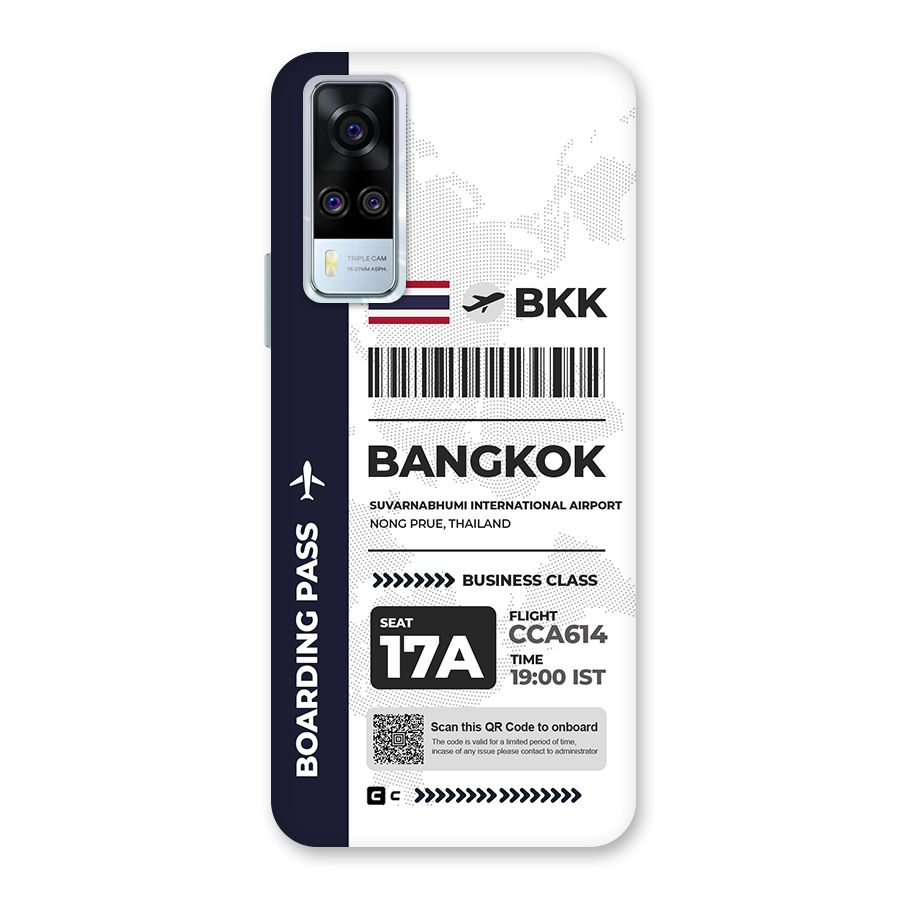 International Boarding Pass Bangkok Back Case for Vivo Y31