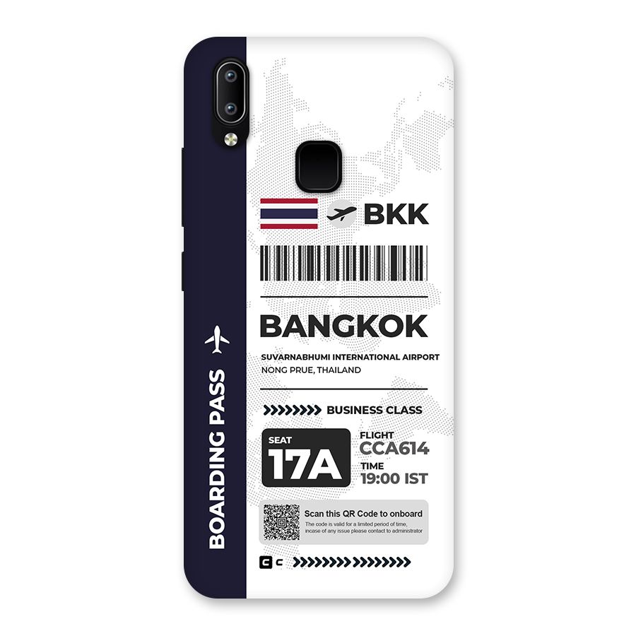 International Boarding Pass Bangkok Back Case for Vivo Y93