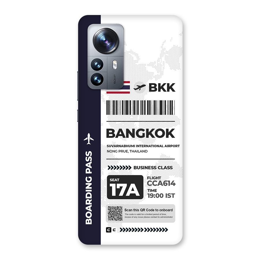 International Boarding Pass Bangkok Back Case for Xiaomi 12 Pro