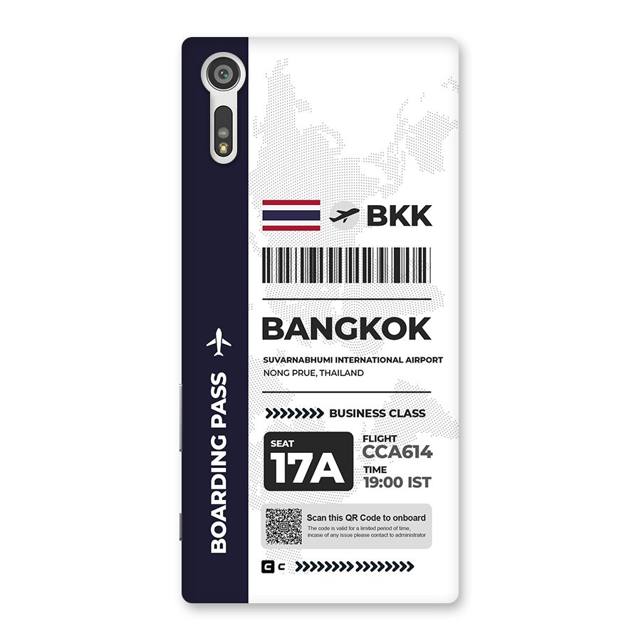 International Boarding Pass Bangkok Back Case for Xperia XZ