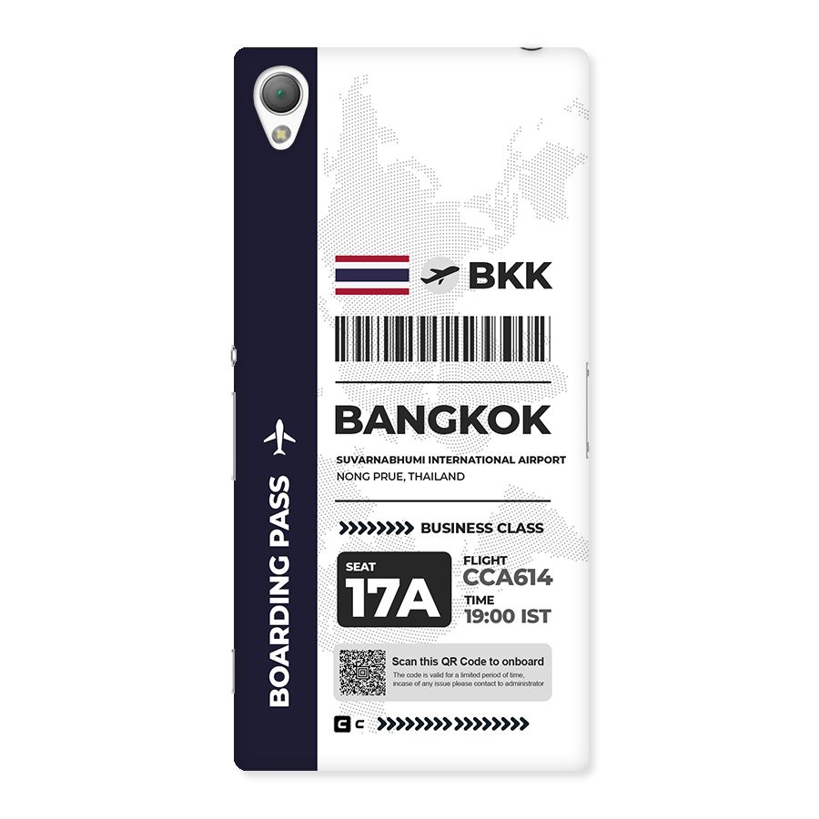 International Boarding Pass Bangkok Back Case for Xperia Z3