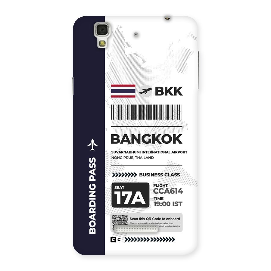 International Boarding Pass Bangkok Back Case for YU Yureka Plus