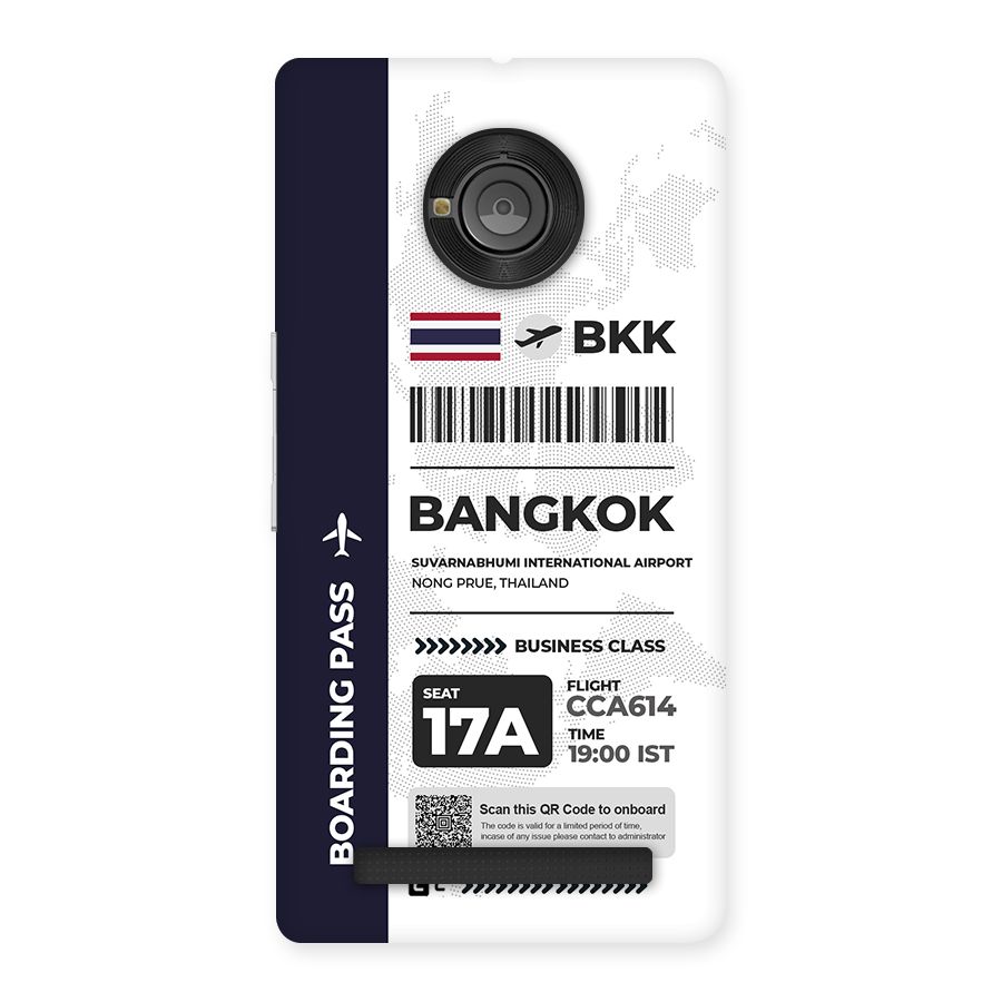 International Boarding Pass Bangkok Back Case for Yunique