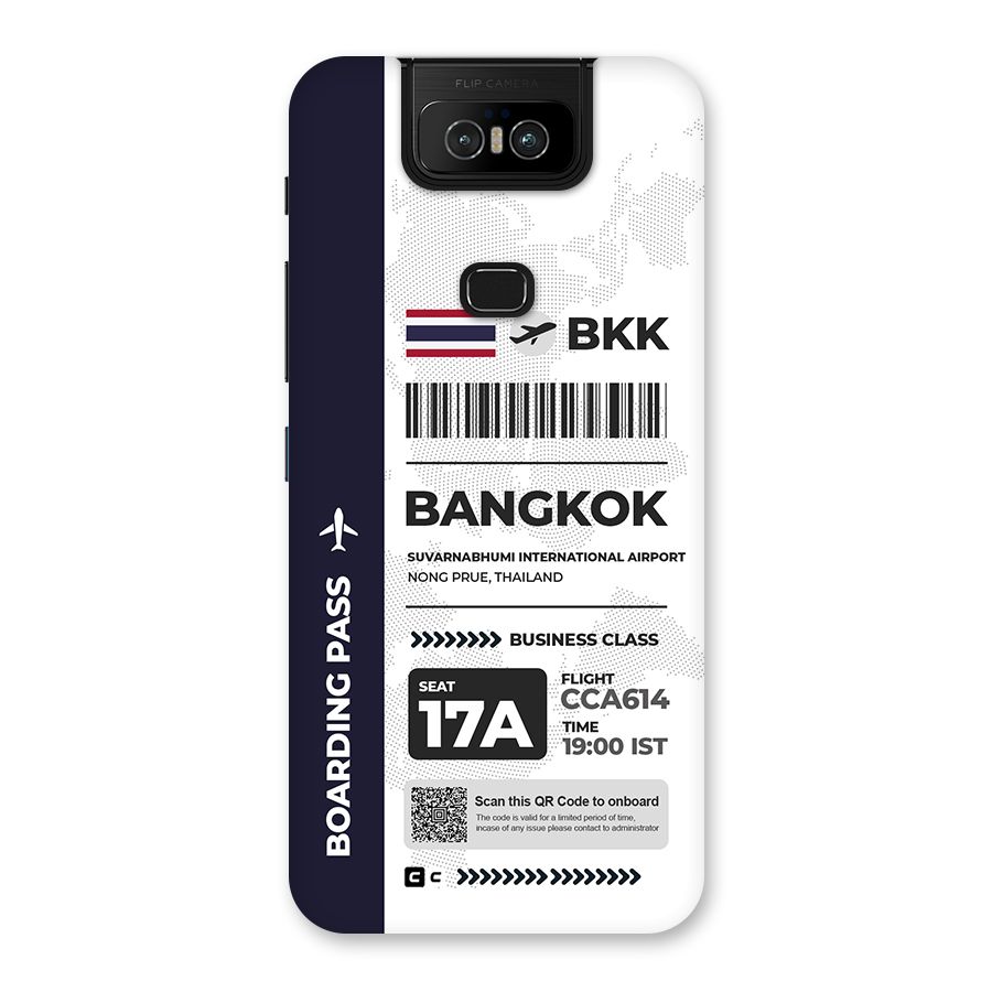International Boarding Pass Bangkok Back Case for Zenfone 6z