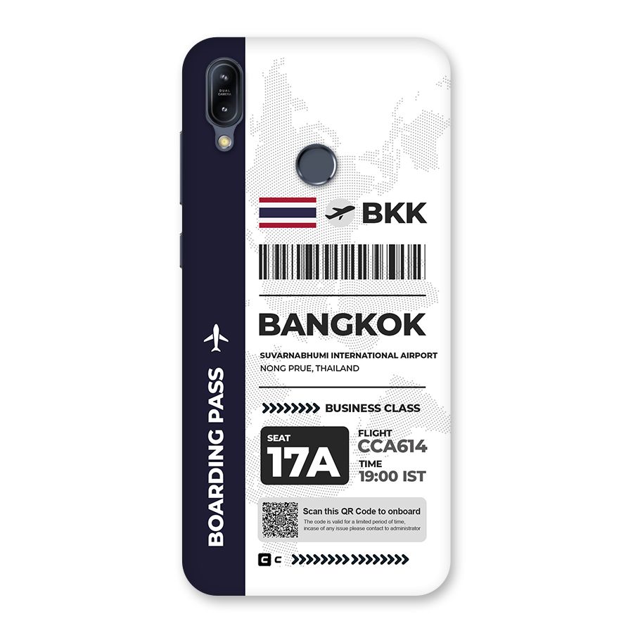 International Boarding Pass Bangkok Back Case for Zenfone Max M2