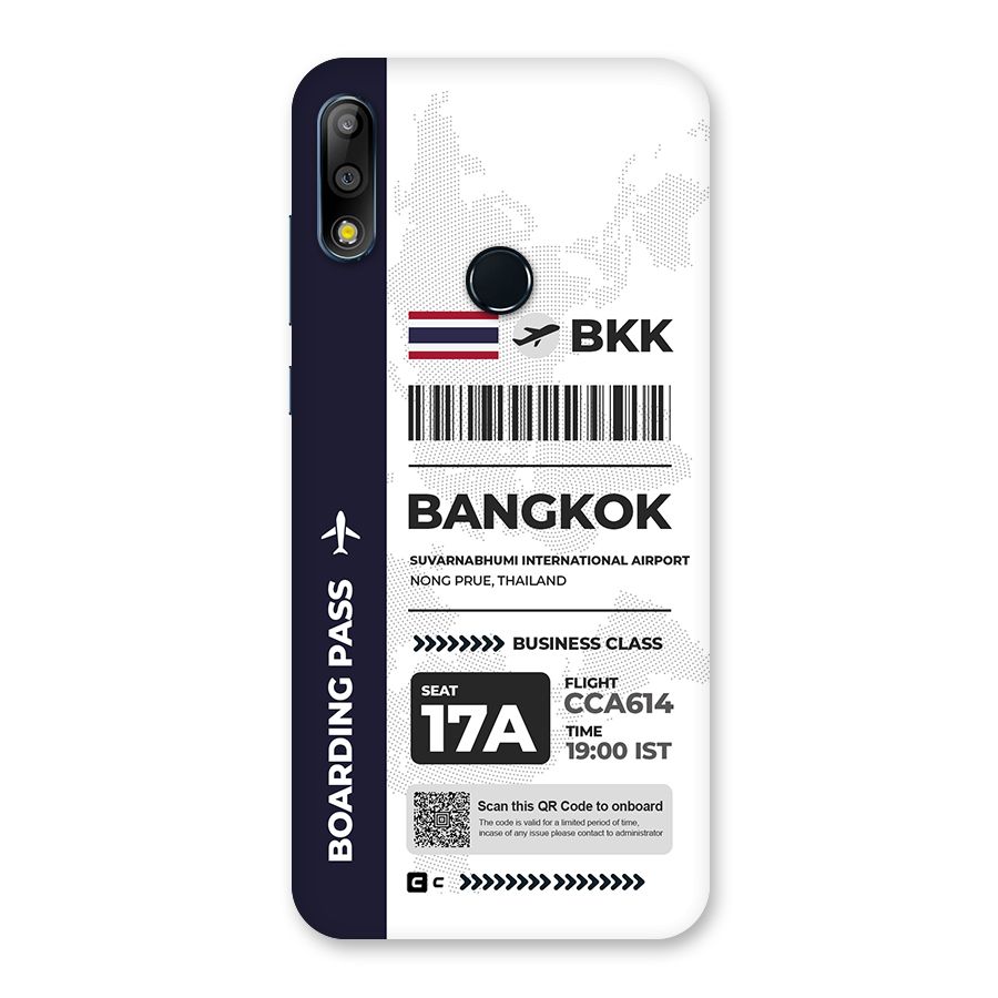 International Boarding Pass Bangkok Back Case for Zenfone Max Pro M2