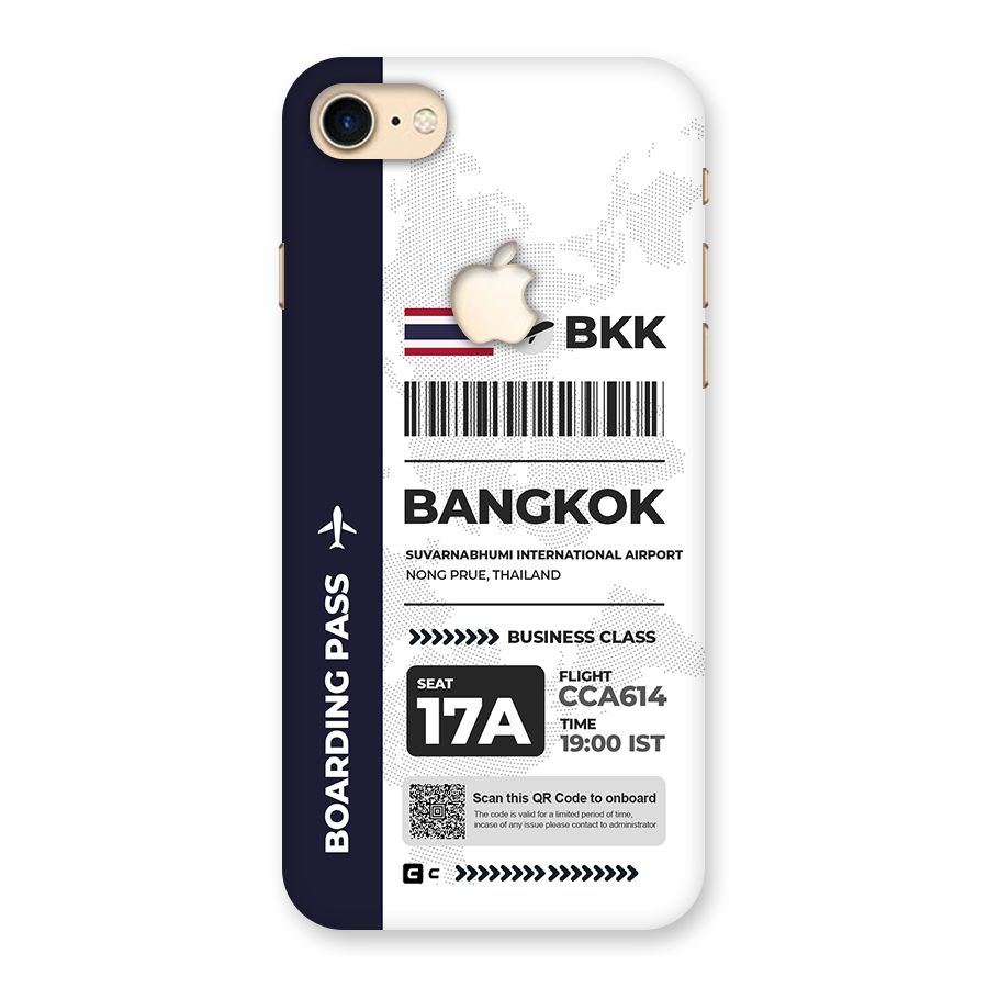 International Boarding Pass Bangkok Back Case for iPhone 7 Apple Cut