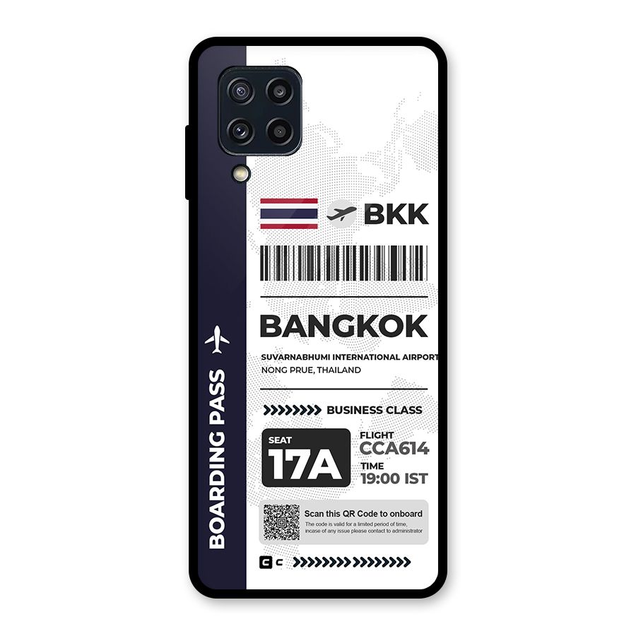 International Boarding Pass Bangkok Glass Back Case for Galaxy M32