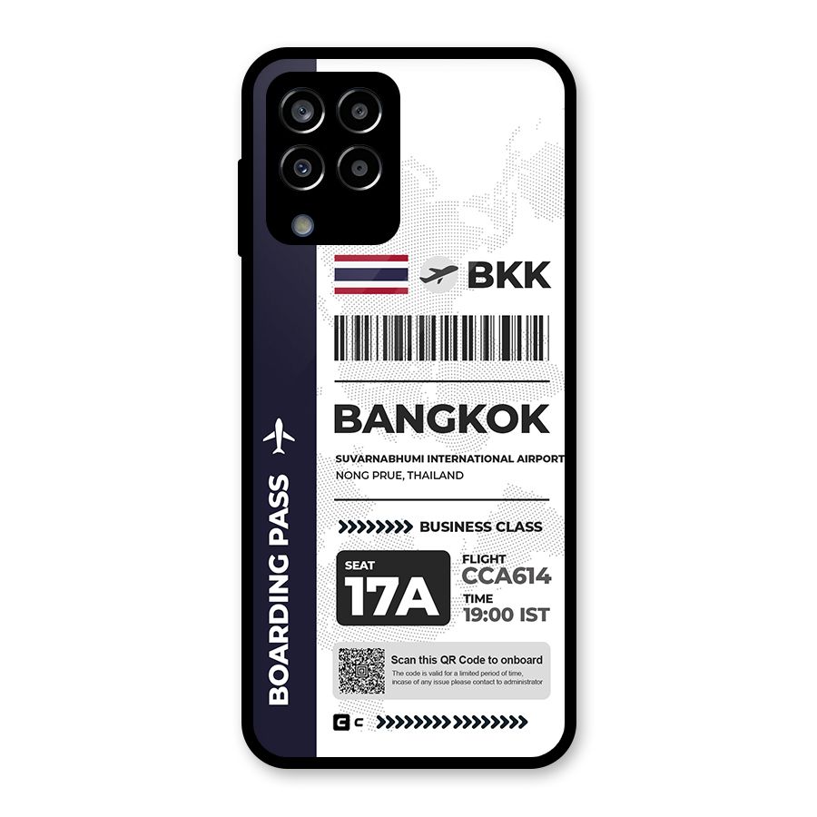 International Boarding Pass Bangkok Glass Back Case for Galaxy M33