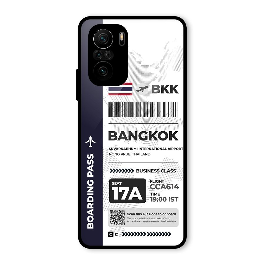 International Boarding Pass Bangkok Glass Back Case for Mi 11X Pro