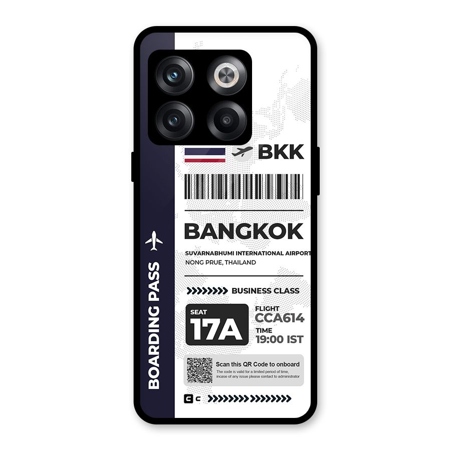 International Boarding Pass Bangkok Glass Back Case for OnePlus 10T