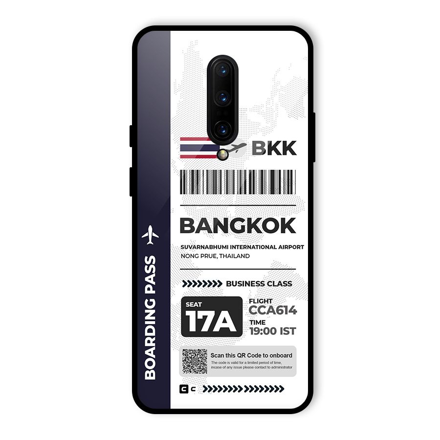 International Boarding Pass Bangkok Glass Back Case for OnePlus 7 Pro