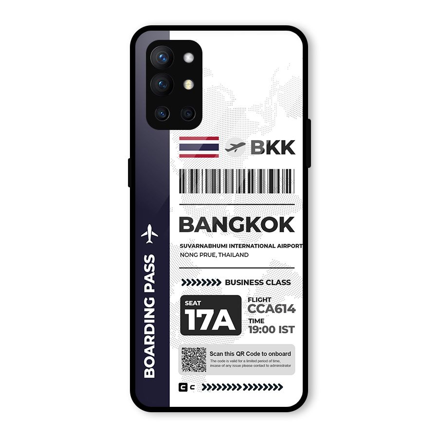 International Boarding Pass Bangkok Glass Back Case for OnePlus 9R