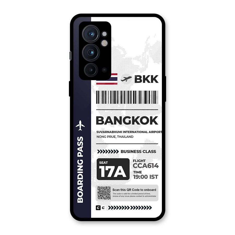 International Boarding Pass Bangkok Glass Back Case for OnePlus 9RT 5G