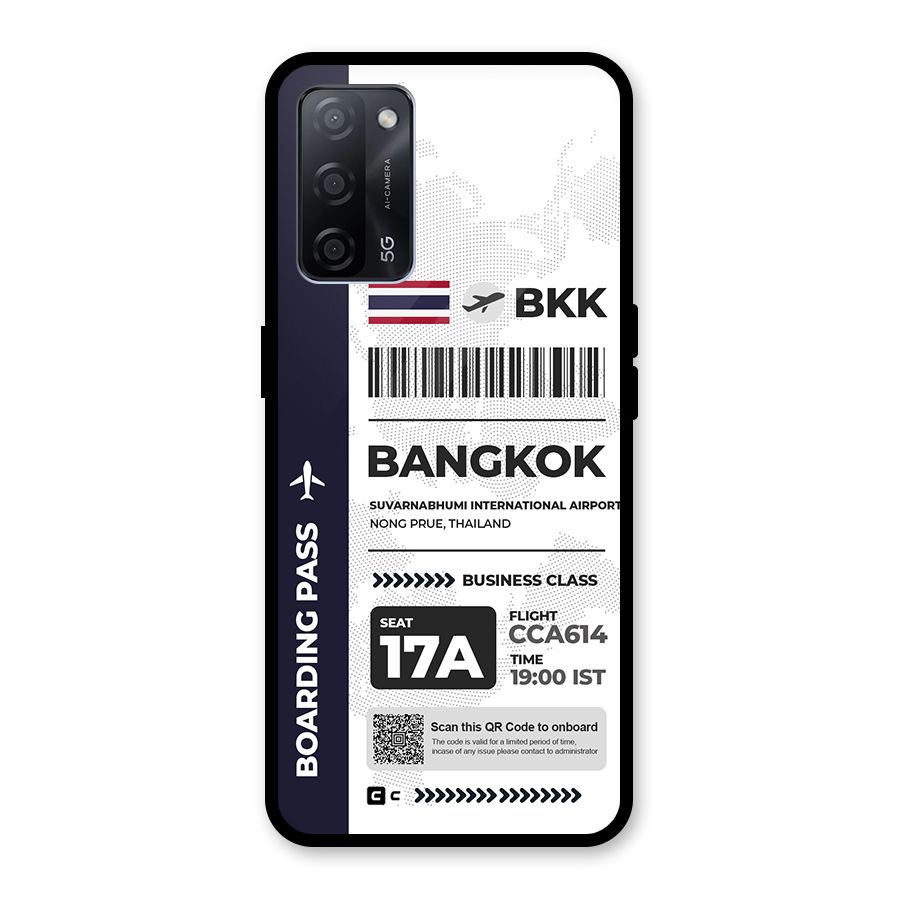 International Boarding Pass Bangkok Glass Back Case for Oppo A53s 5G