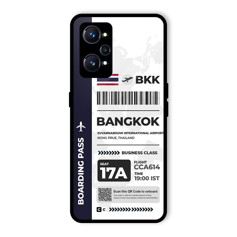 International Boarding Pass Bangkok Glass Back Case for Realme GT Neo2