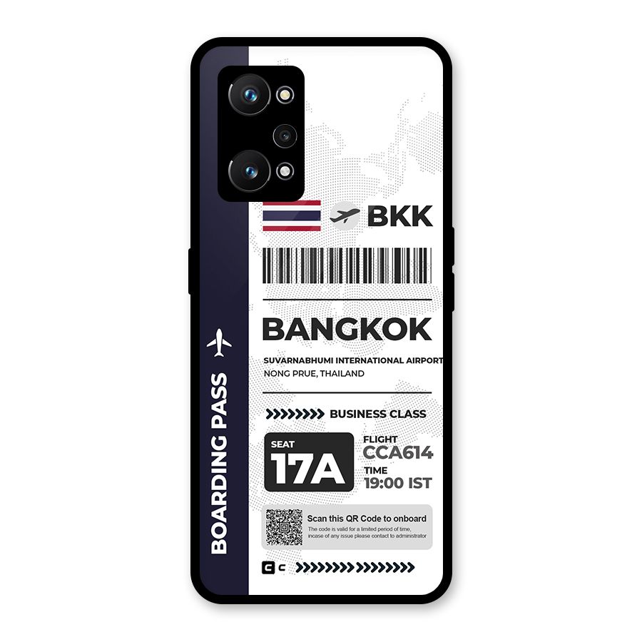 International Boarding Pass Bangkok Glass Back Case for Realme GT Neo 3T