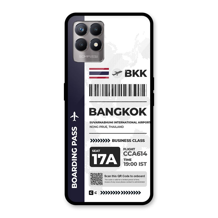 International Boarding Pass Bangkok Glass Back Case for Realme Narzo 50