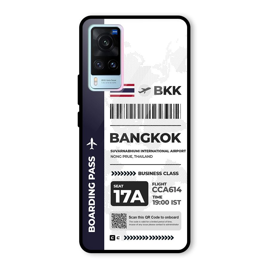 International Boarding Pass Bangkok Glass Back Case for Vivo X60
