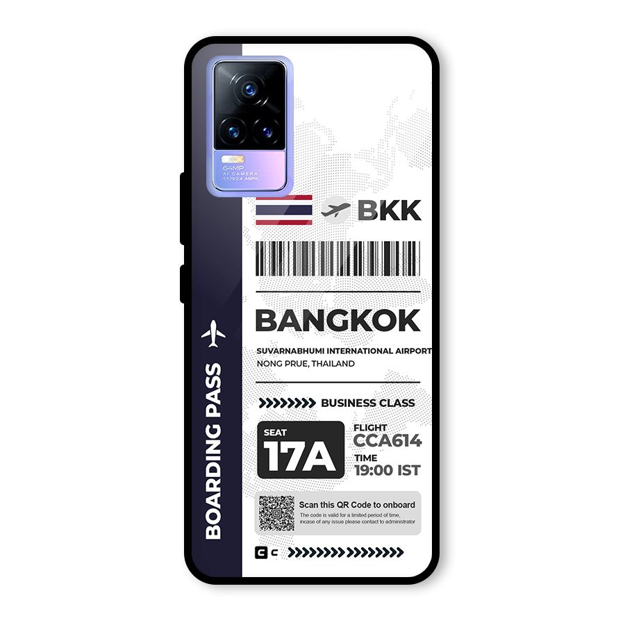 International Boarding Pass Bangkok Glass Back Case for Vivo Y73