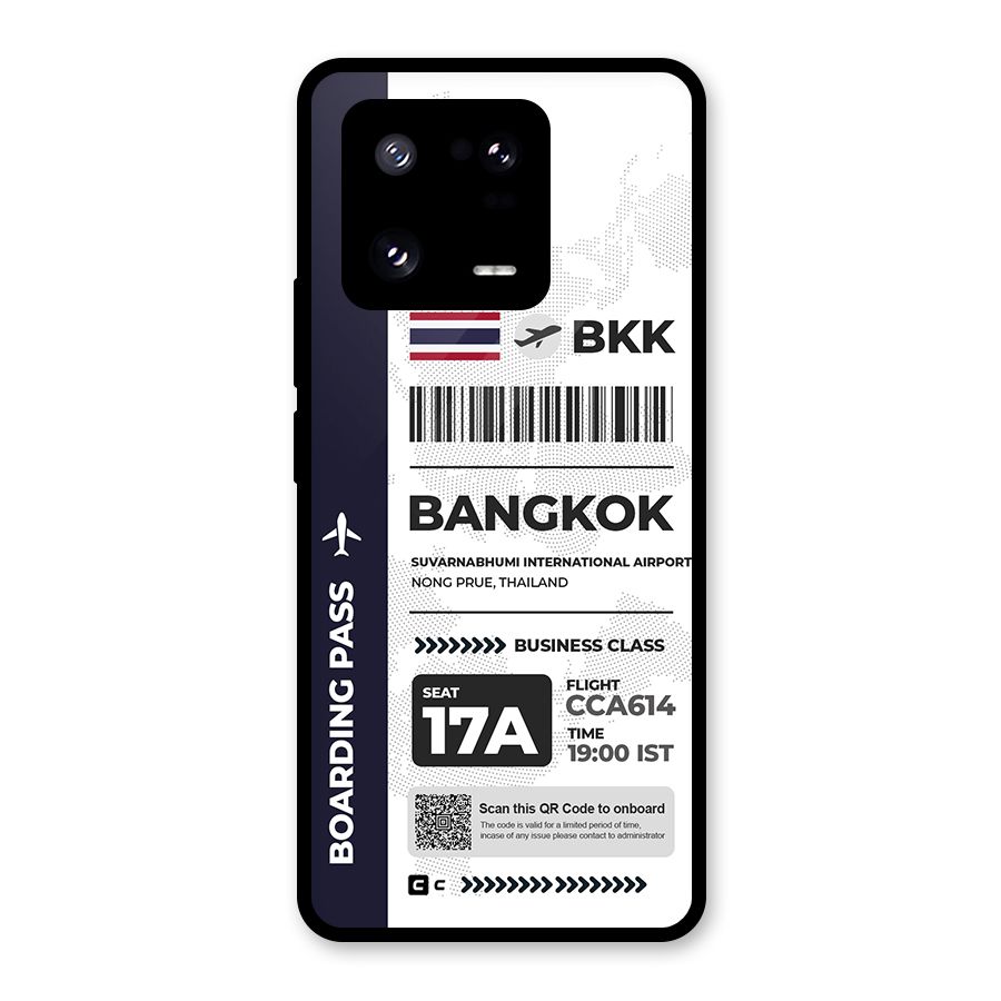 International Boarding Pass Bangkok Glass Back Case for Xiaomi 13 Pro