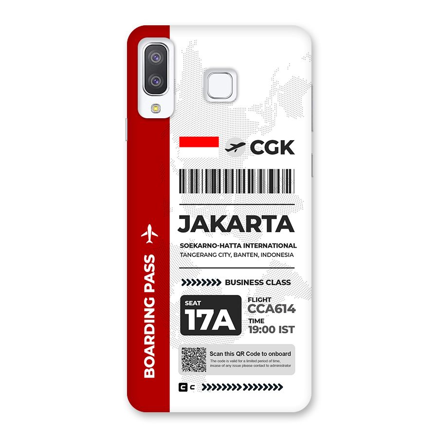 International Boarding Pass Jakarta Back Case for Galaxy A8 Star