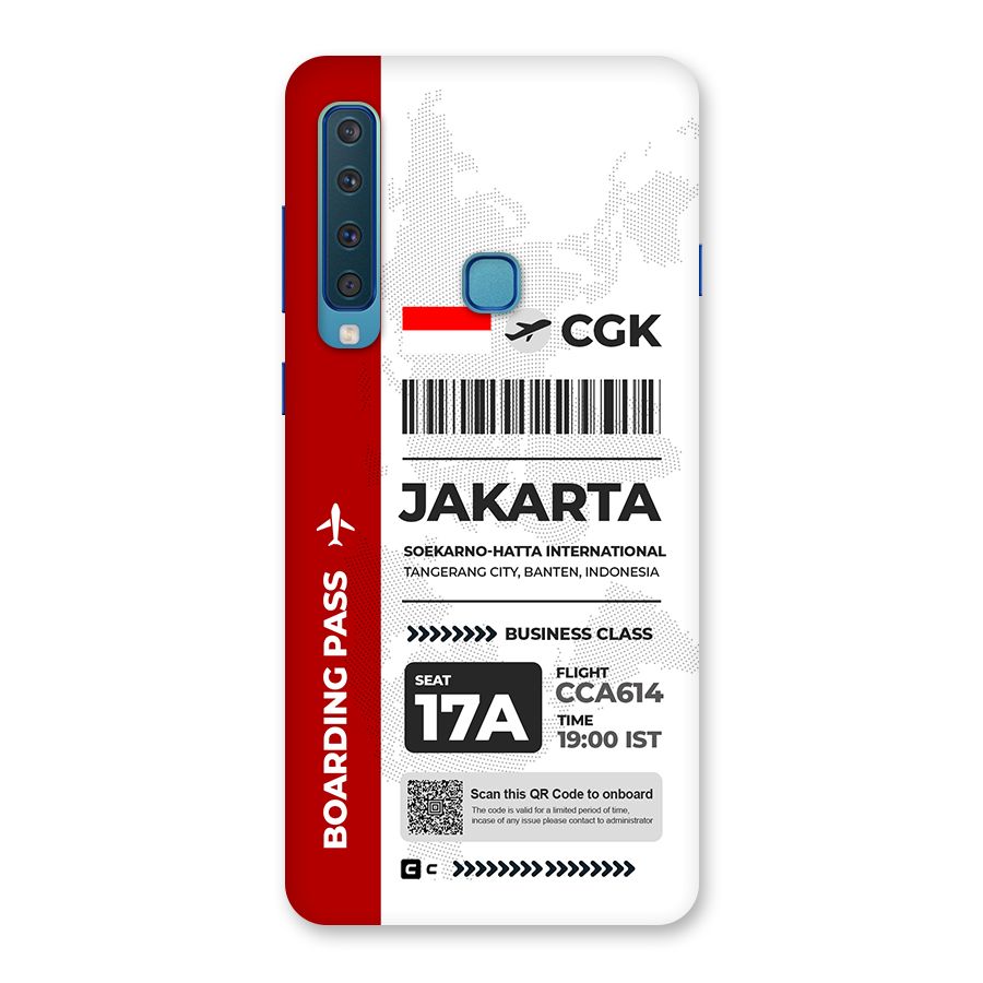 International Boarding Pass Jakarta Back Case for Galaxy A9 (2018)