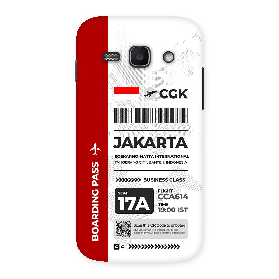 International Boarding Pass Jakarta Back Case for Galaxy Ace3