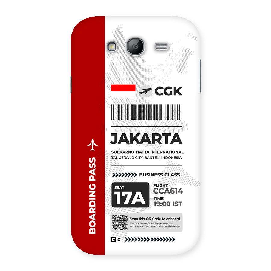 International Boarding Pass Jakarta Back Case for Galaxy Grand Neo Plus