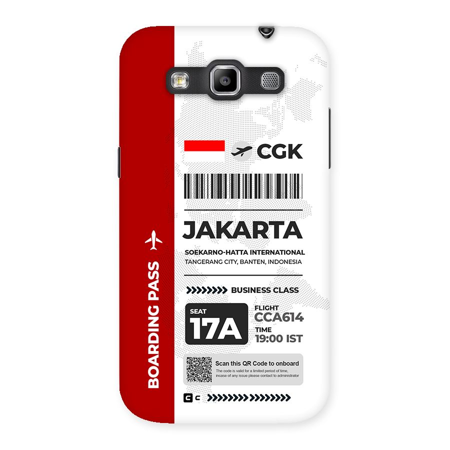 International Boarding Pass Jakarta Back Case for Galaxy Grand Quattro