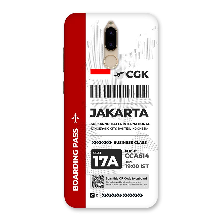 International Boarding Pass Jakarta Back Case for Honor 9i